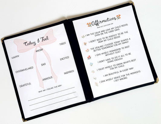 Momʻs Morning Menu with 8 Pages | Mom Planner | Weekly Planner