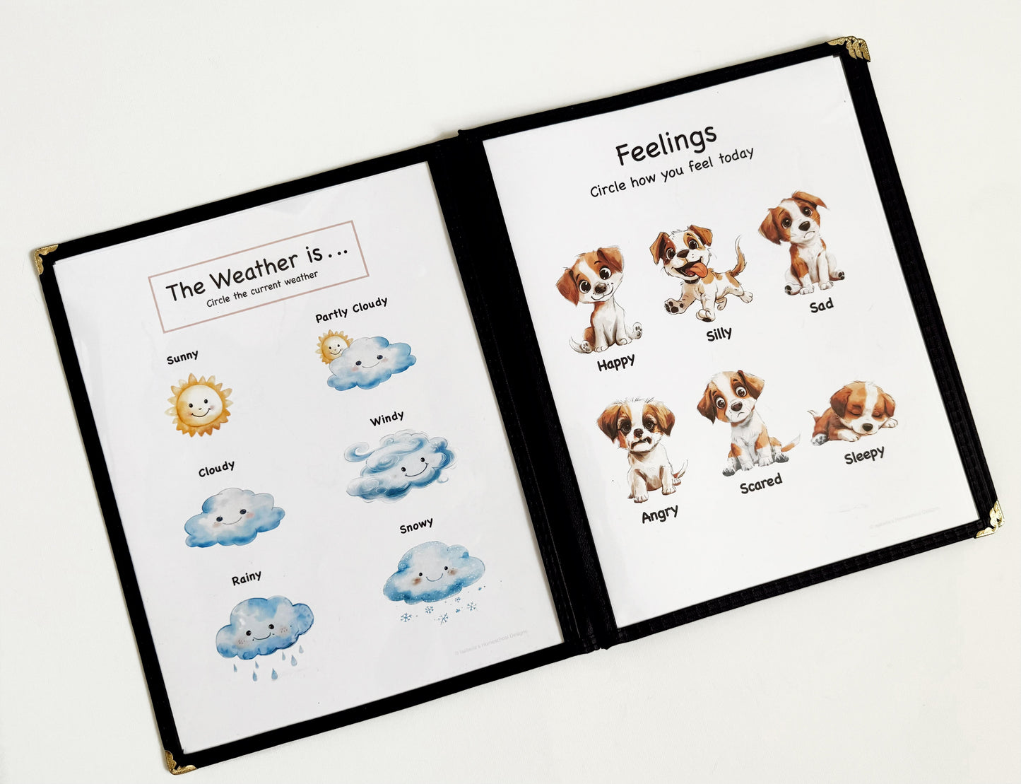 Personalized Toddler Morning Menu Bundle with 48 Activity Pages | Toddler Busy Book|Toddler Workbook|Homeschool Curriculum