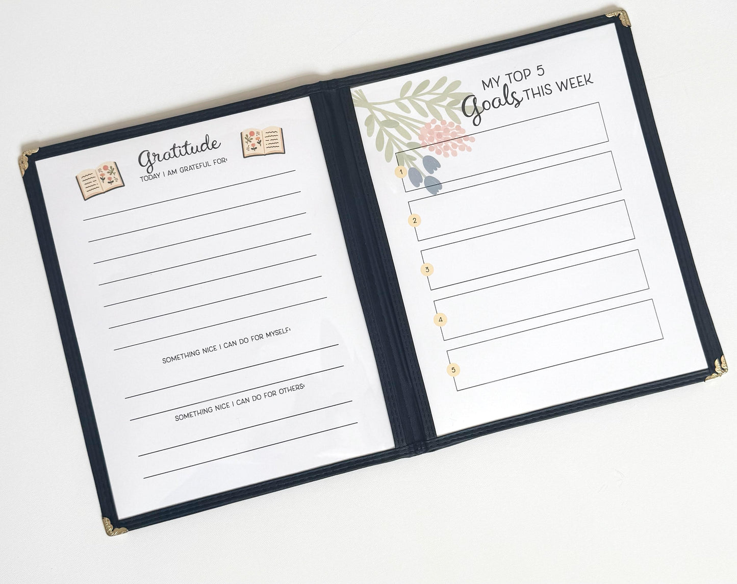 Momʻs Morning Menu with 8 Pages | Mom Planner | Weekly Planner
