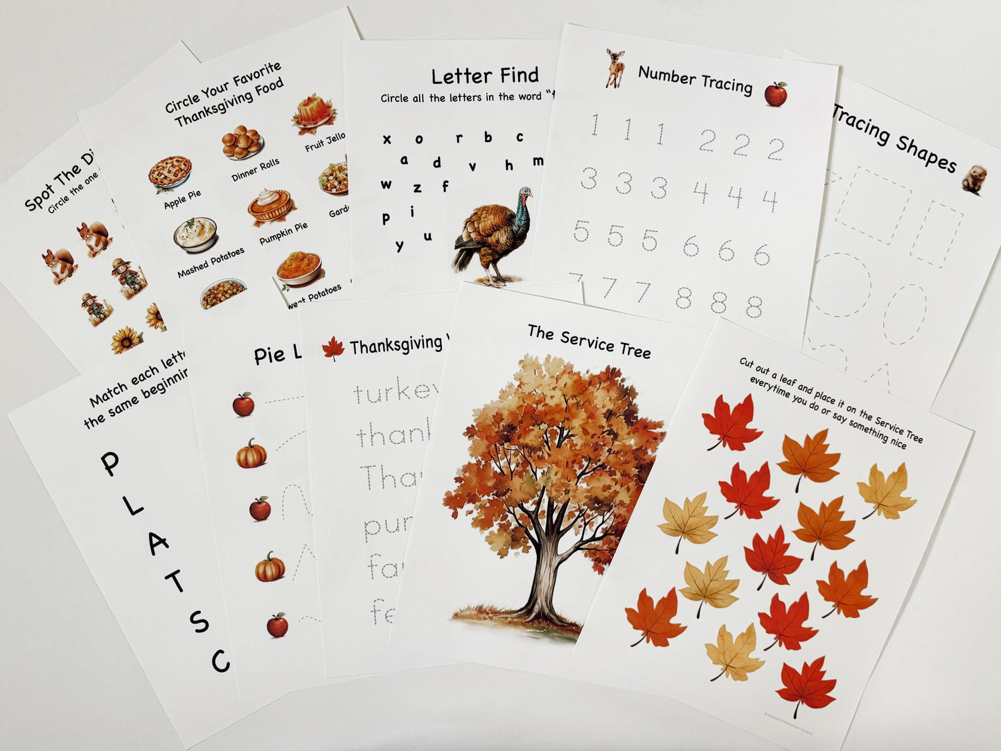 Holiday Morning Menu Bundle for Preschoolers and Kindergarteners with 63 Halloween, Thanksgiving, and Christmas Reusable Activity Pages