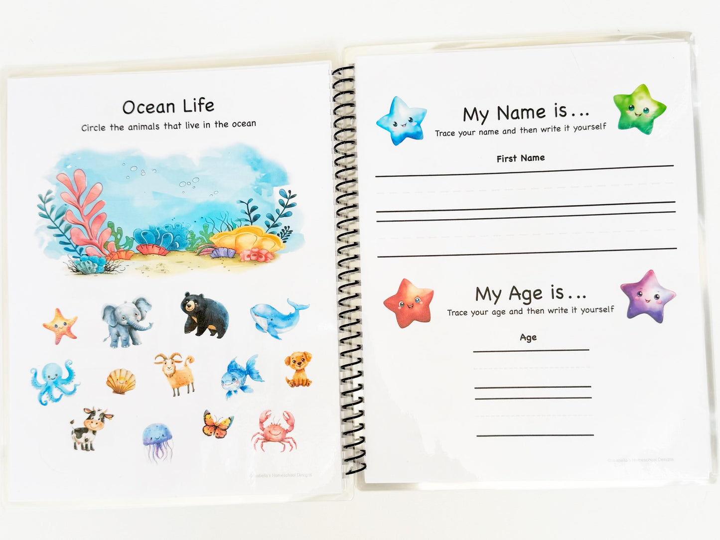 Toddler Learning Book with 22 Activity Pages