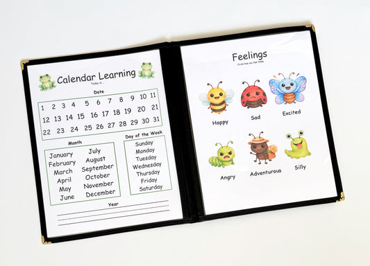 Nature Morning Menu with 23 Activity Pages| Preschool Curriculum| Toddler Busy Book|Preschool Workbook|Homeschool Curriculum| busy books for kids