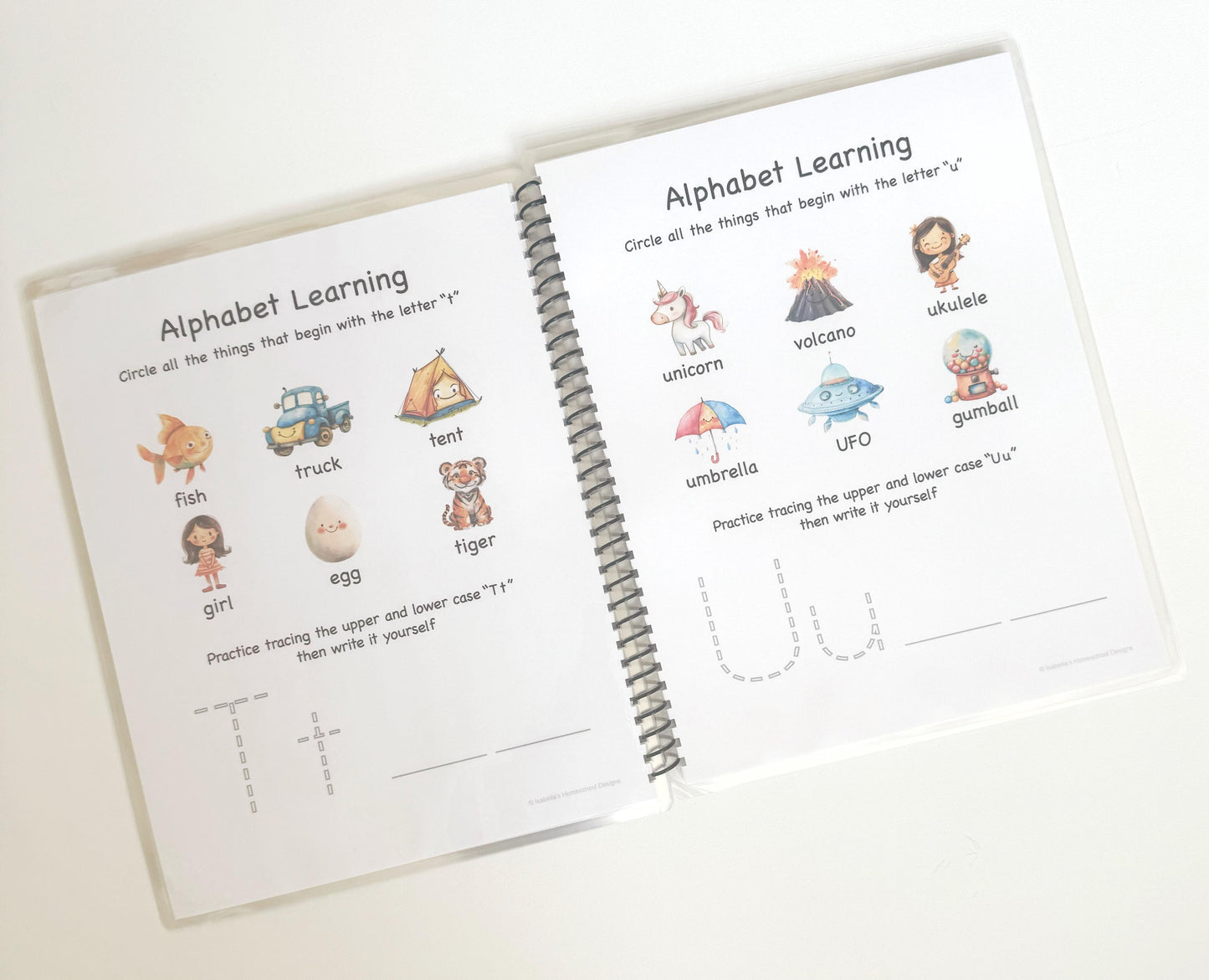 Kindergarten Alphabet Learning Book -Alphabet Tracing, Letter Sound and Recognition