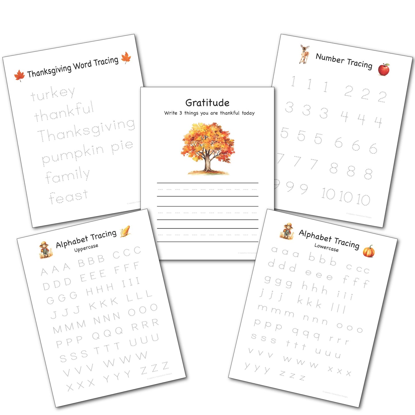Thanksgiving Morning Menu pages | Homeschool Morning Menu | Homeschool Printables | Preschool Morning Menu | Kindergarten Morning Menu |