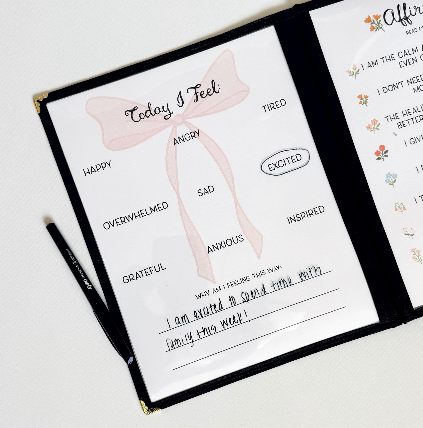 Momʻs Morning Menu with 8 Pages | Mom Planner | Weekly Planner