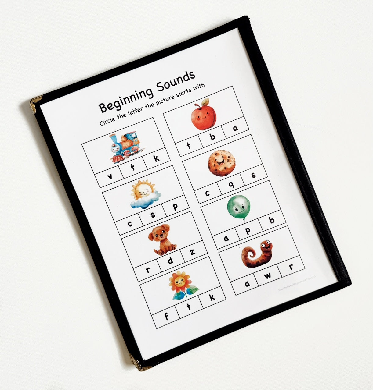 Personalized Morning Menu Volume 2 for preschoolers and kindergarteners including a menu cover and 27 educational pages printed on cardstock