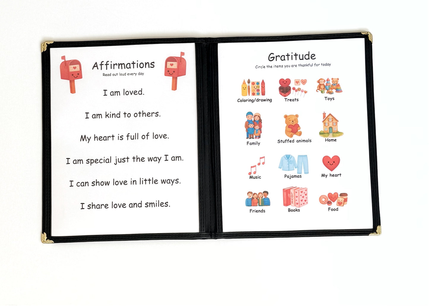 Valentines Preschool Morning Menu with 18 Activity Pages Toddler Busy Book for Independent Learning and Homeschool Curriculum
