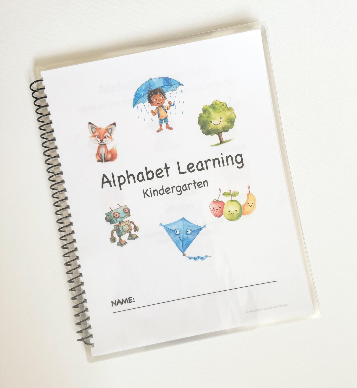 Kindergarten Alphabet Learning Book -Alphabet Tracing, Letter Sound and Recognition