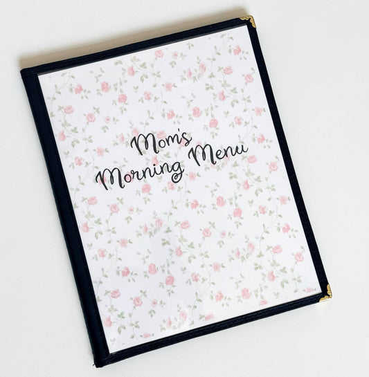Momʻs Morning Menu with 8 Pages | Mom Planner | Weekly Planner